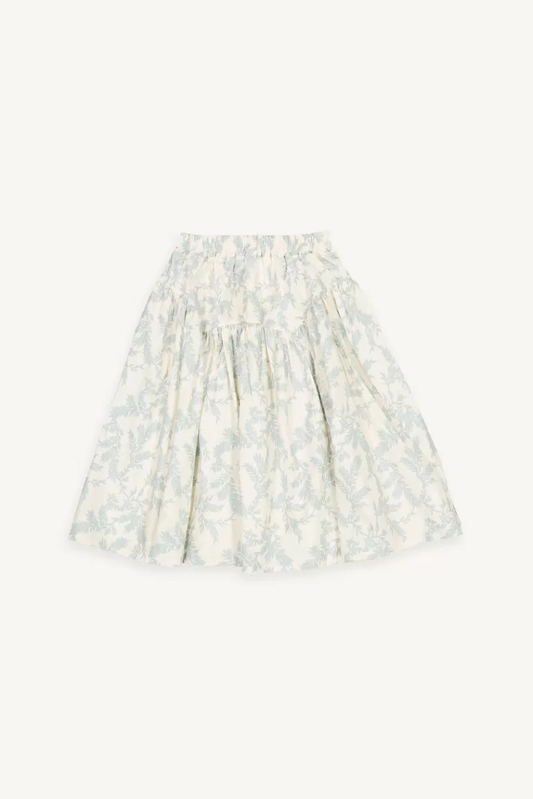 Kids Olive Clothing Mini Olive | Jane Flower Skirt, Light Blue