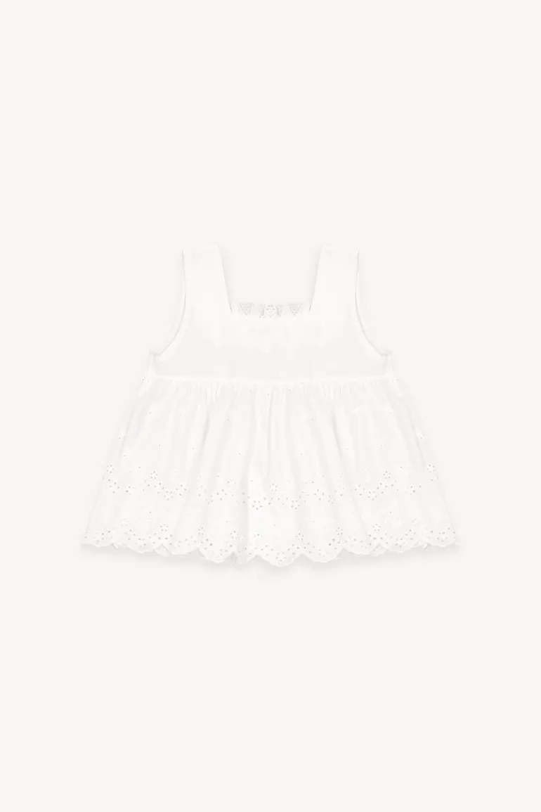 Kids Olive Clothing Mini Olive | Lace Sleveless Top, Ivory