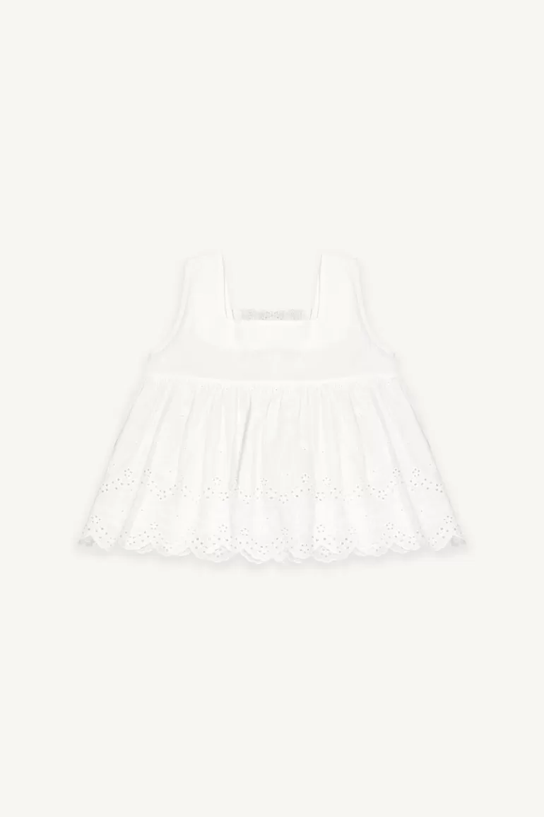 Kids Olive Clothing Mini Olive | Lace Sleveless Top, Ivory