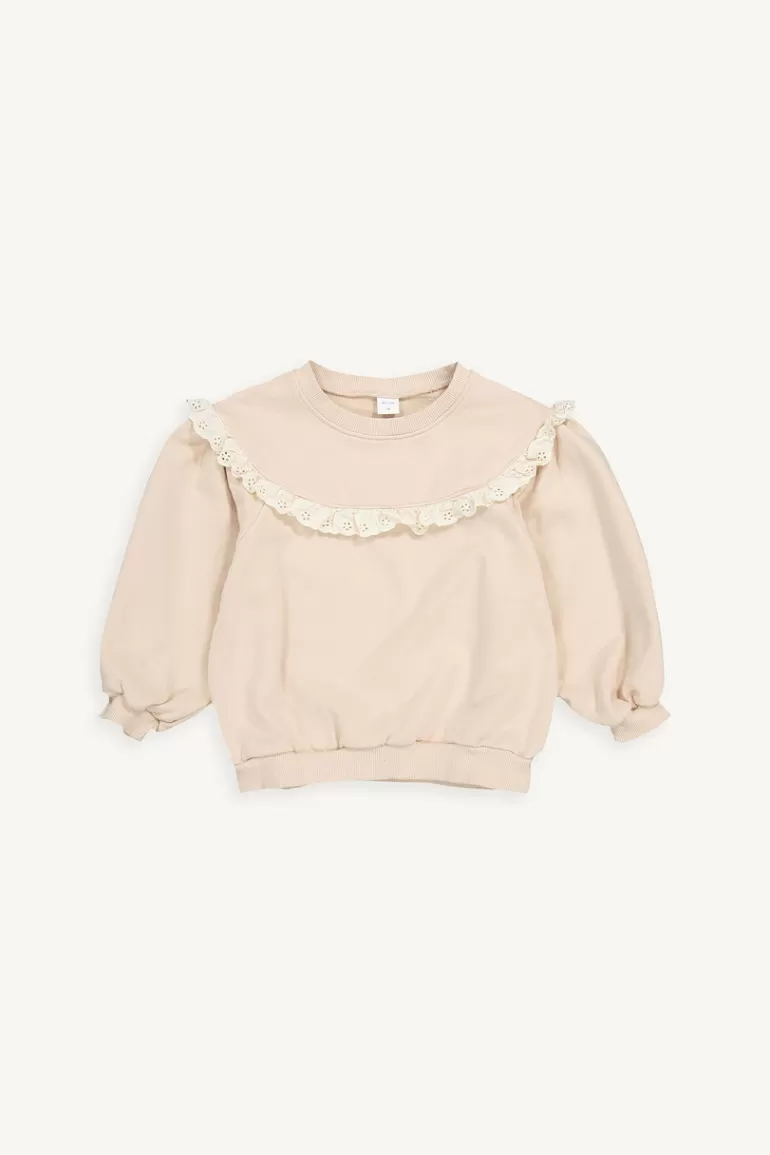 Kids Olive Clothing Mini Olive | Lace Sweatshirt, Pink