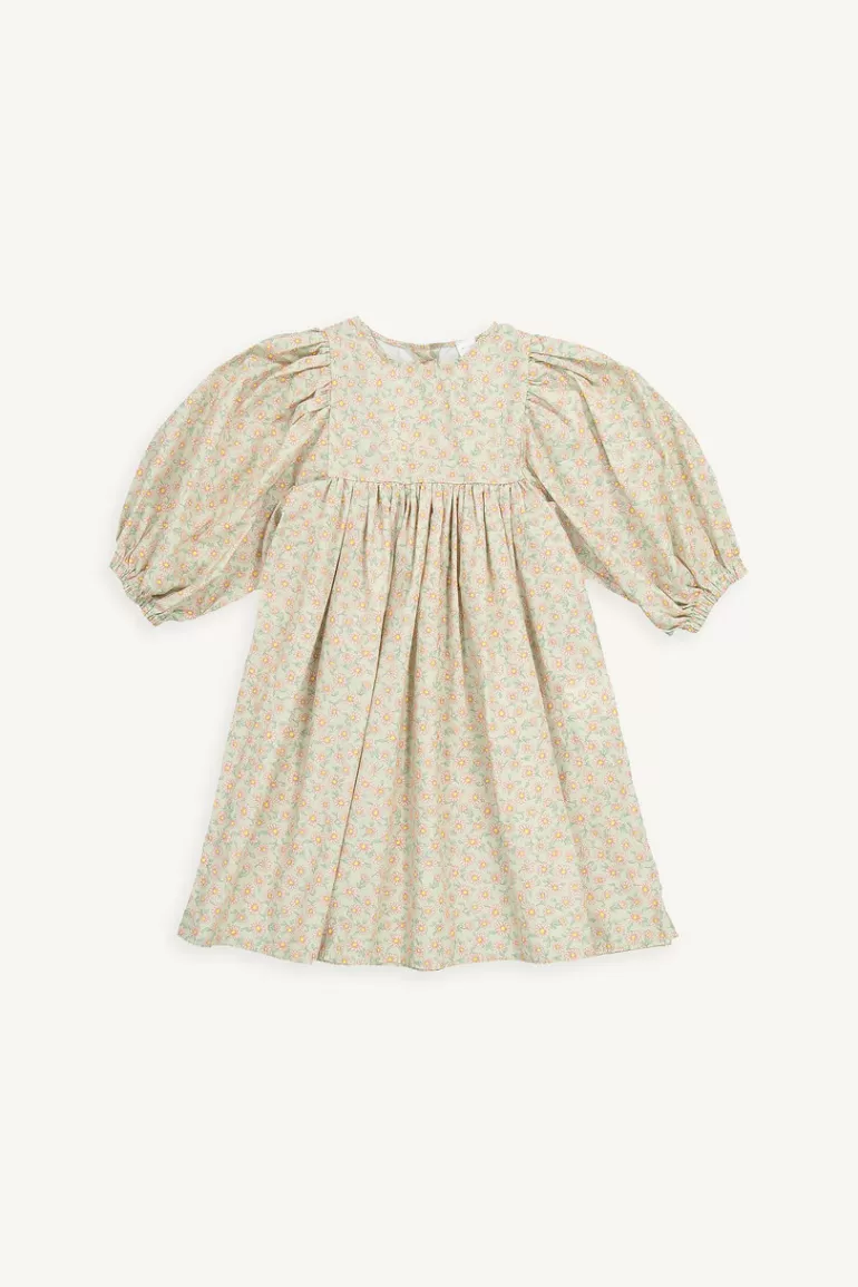 Kids Olive Clothing Mini Olive | Puff Sleeve Flower Dress, Pink