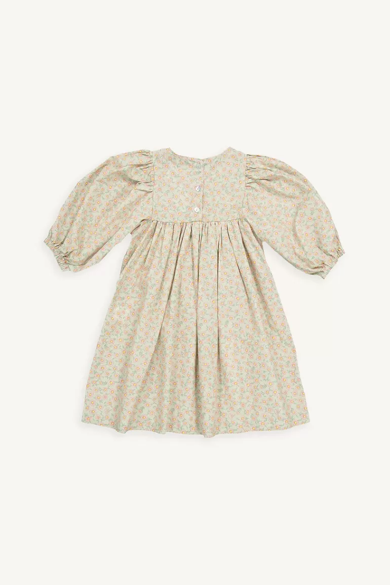 Kids Olive Clothing Mini Olive | Puff Sleeve Flower Dress, Pink