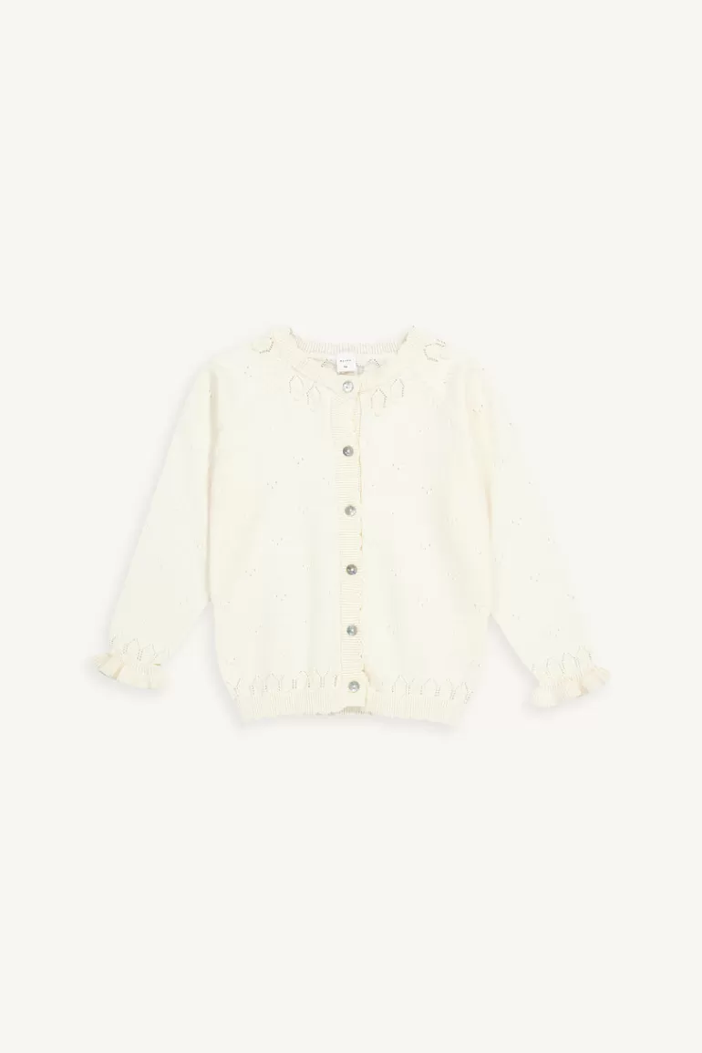 Kids Olive Clothing Mini Olive | Spring Cardigan, Ivory