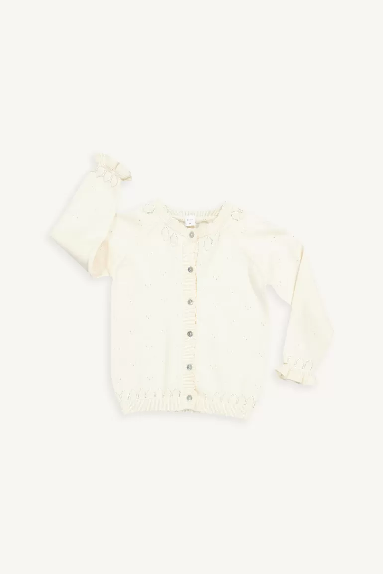 Kids Olive Clothing Mini Olive | Spring Cardigan, Ivory