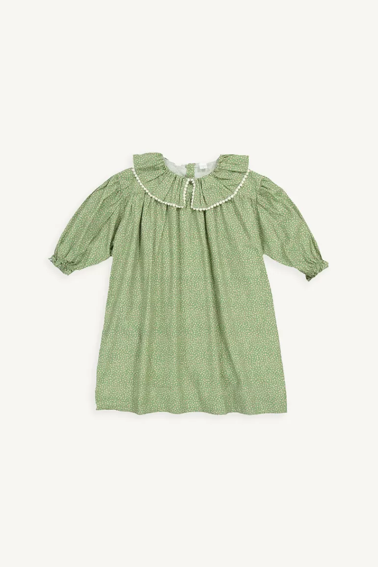 Kids Olive Clothing Mini Olive | Wild Flower Dress, Green