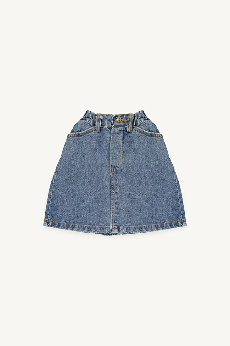 Kids Olive Clothing Mini Olive | Yuha Denim Skirt, Mid Blue