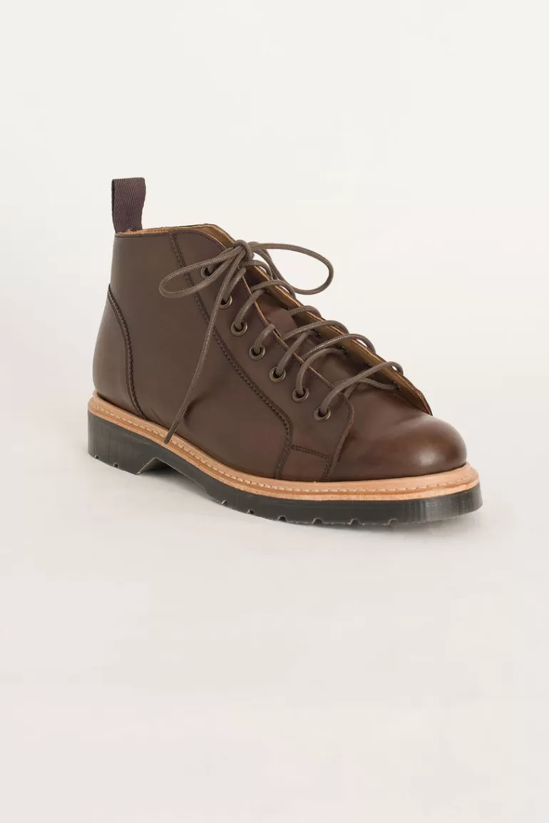 Women Olive Clothing Monkey Boot (Made In England), Chestnut / Natural