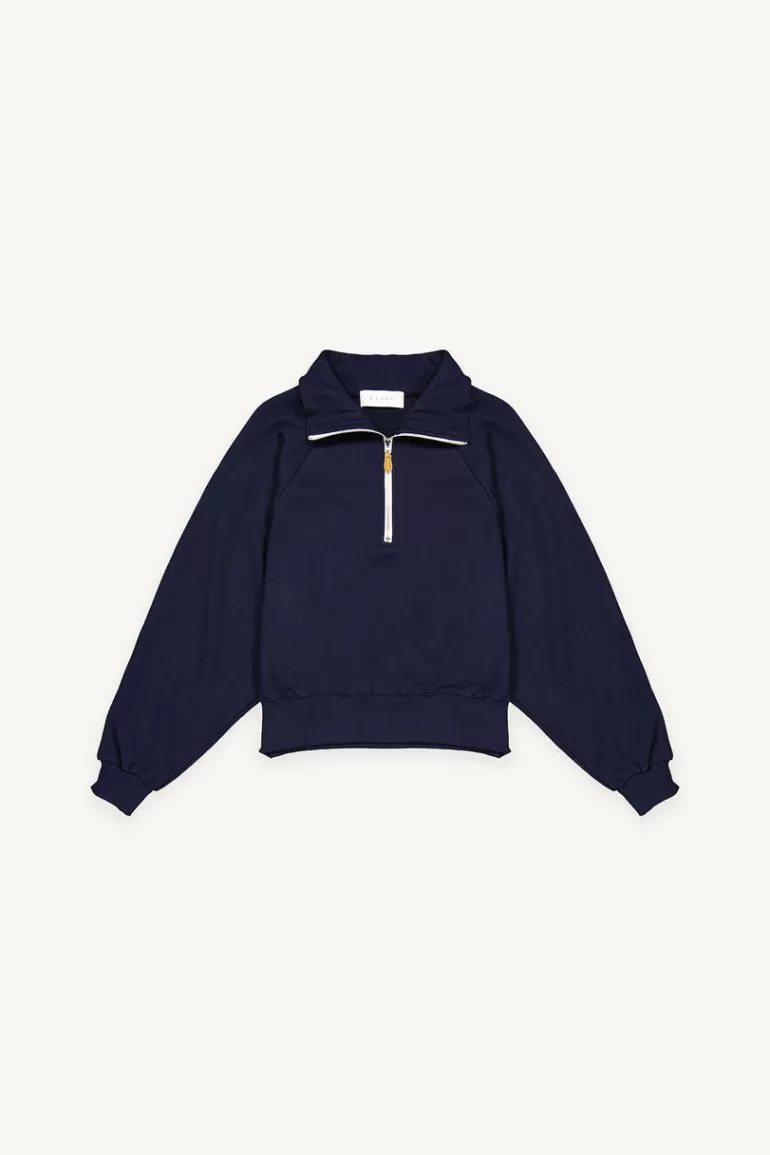 Women Olive Clothing Rita Zip Up Sweat, Navy