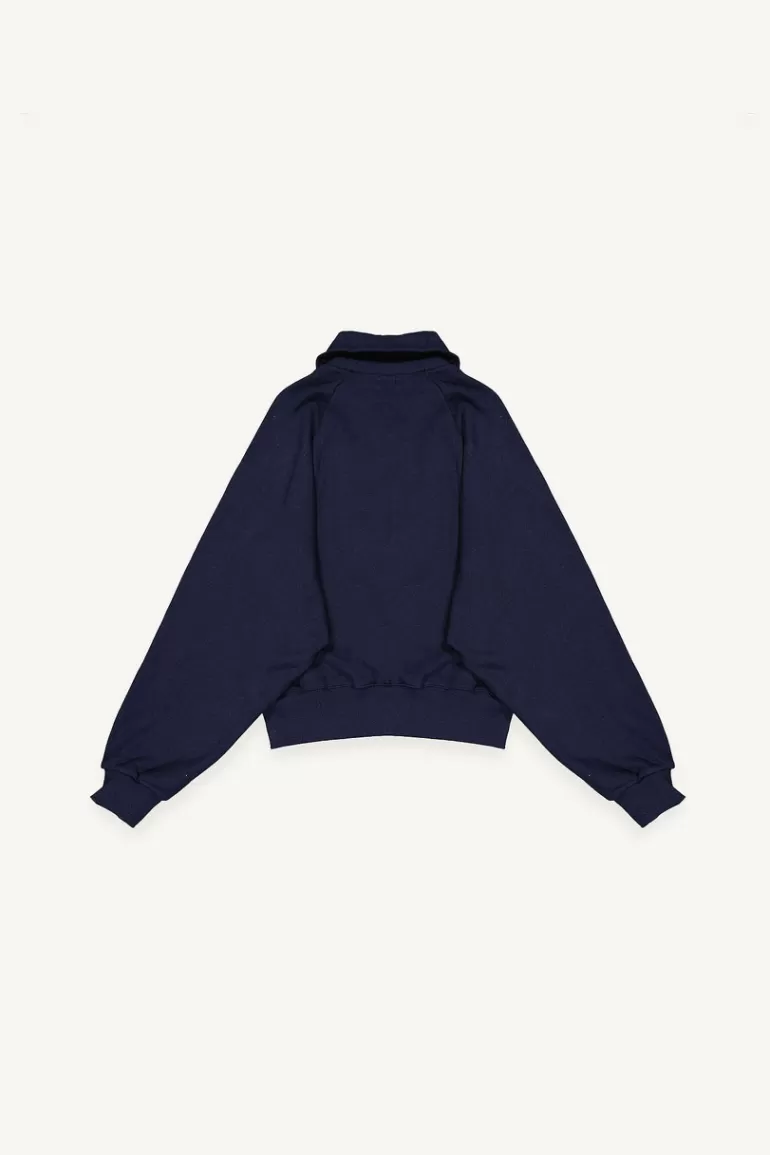 Women Olive Clothing Rita Zip Up Sweat, Navy