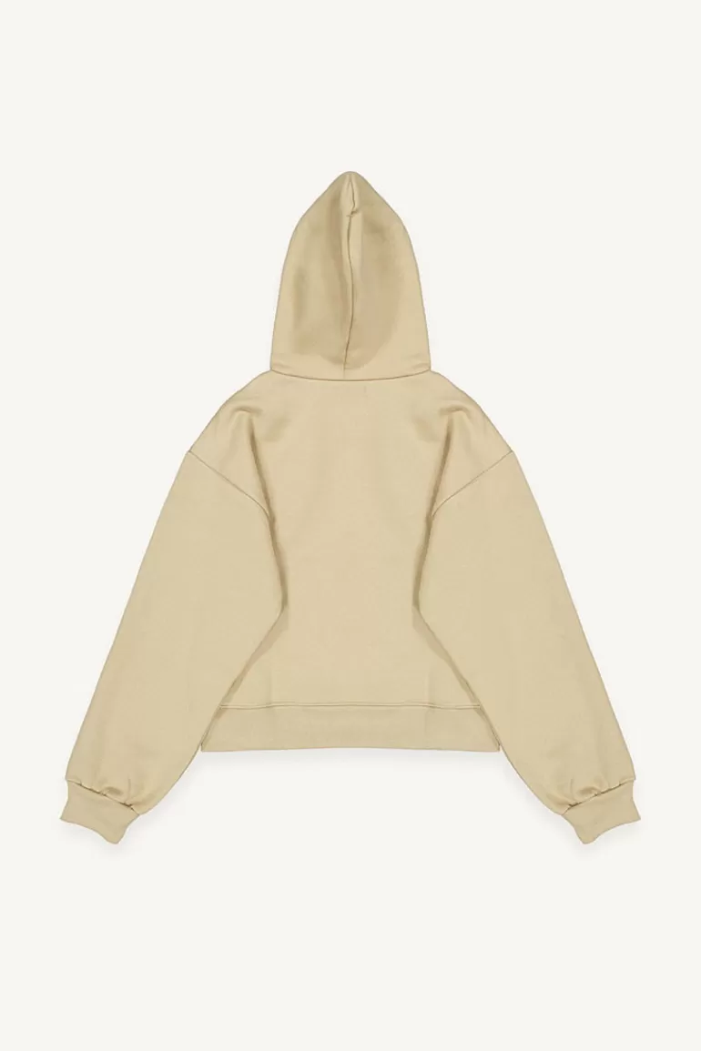 Women Olive Clothing Roa Zip Up Hoody, Beige