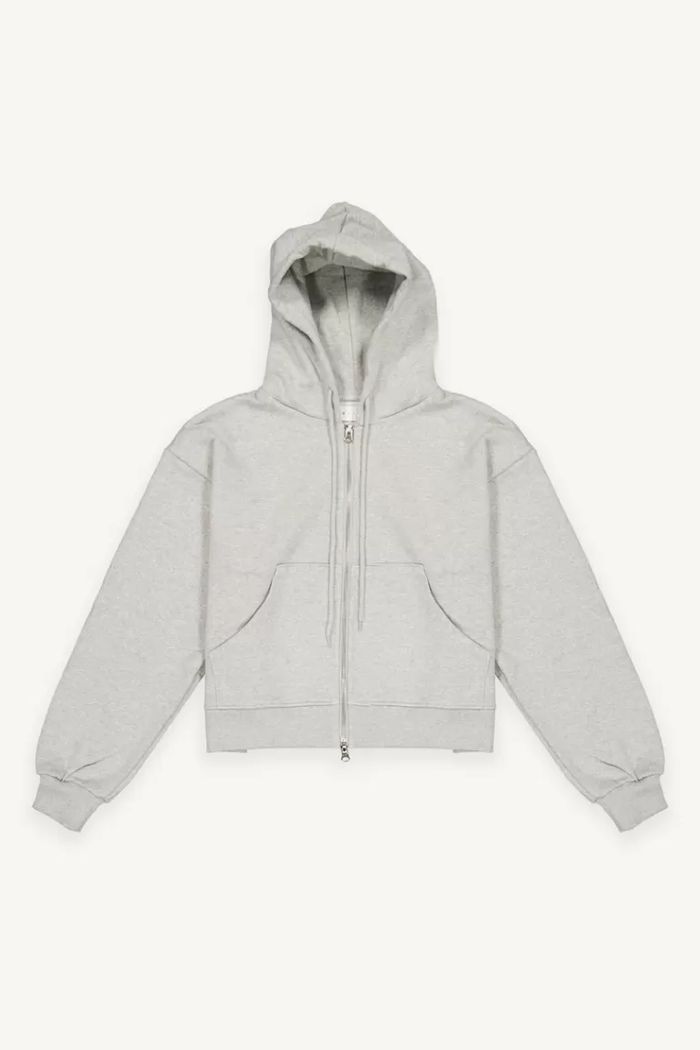 Women Olive Clothing Roa Zip Up Hoody, Grey