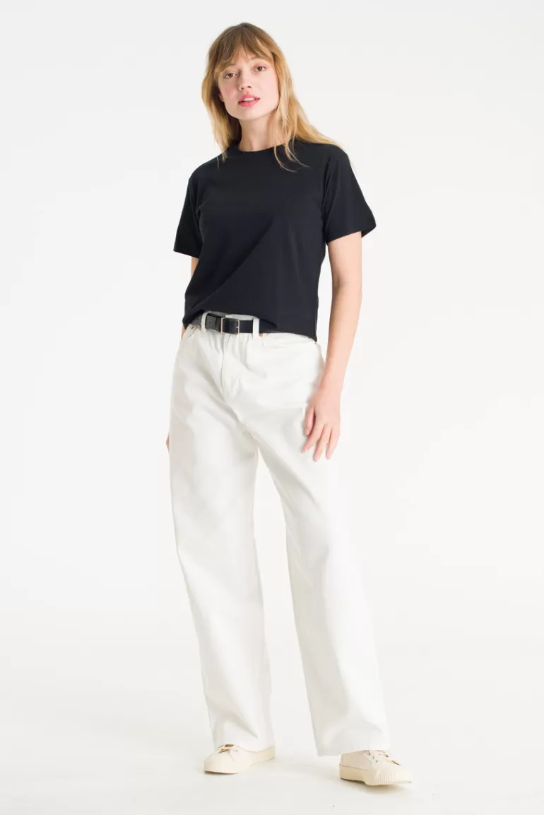 Women Olive Clothing Sobi Colour Tee, Black