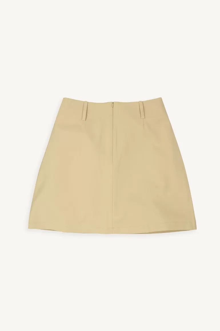 Women Olive Clothing Sobi Pocket Mini Skirt, Beige