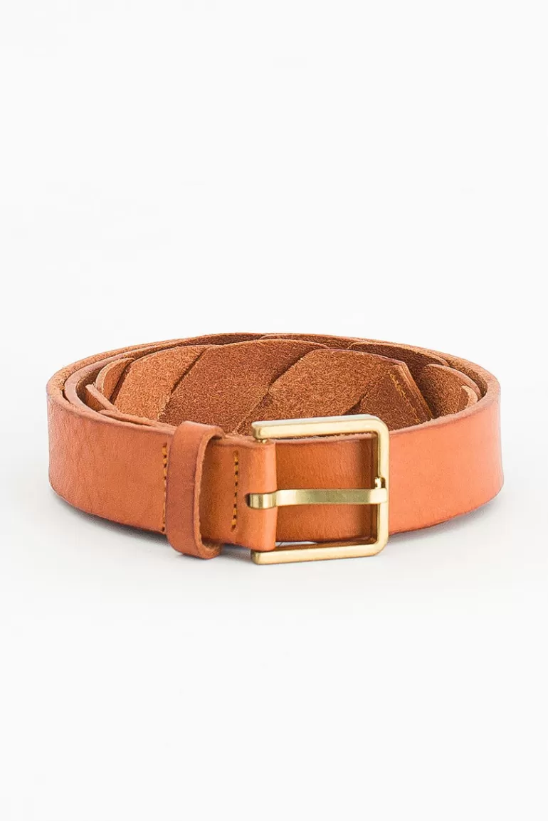 Women Olive Clothing Stella Half Twist Belt, Tan