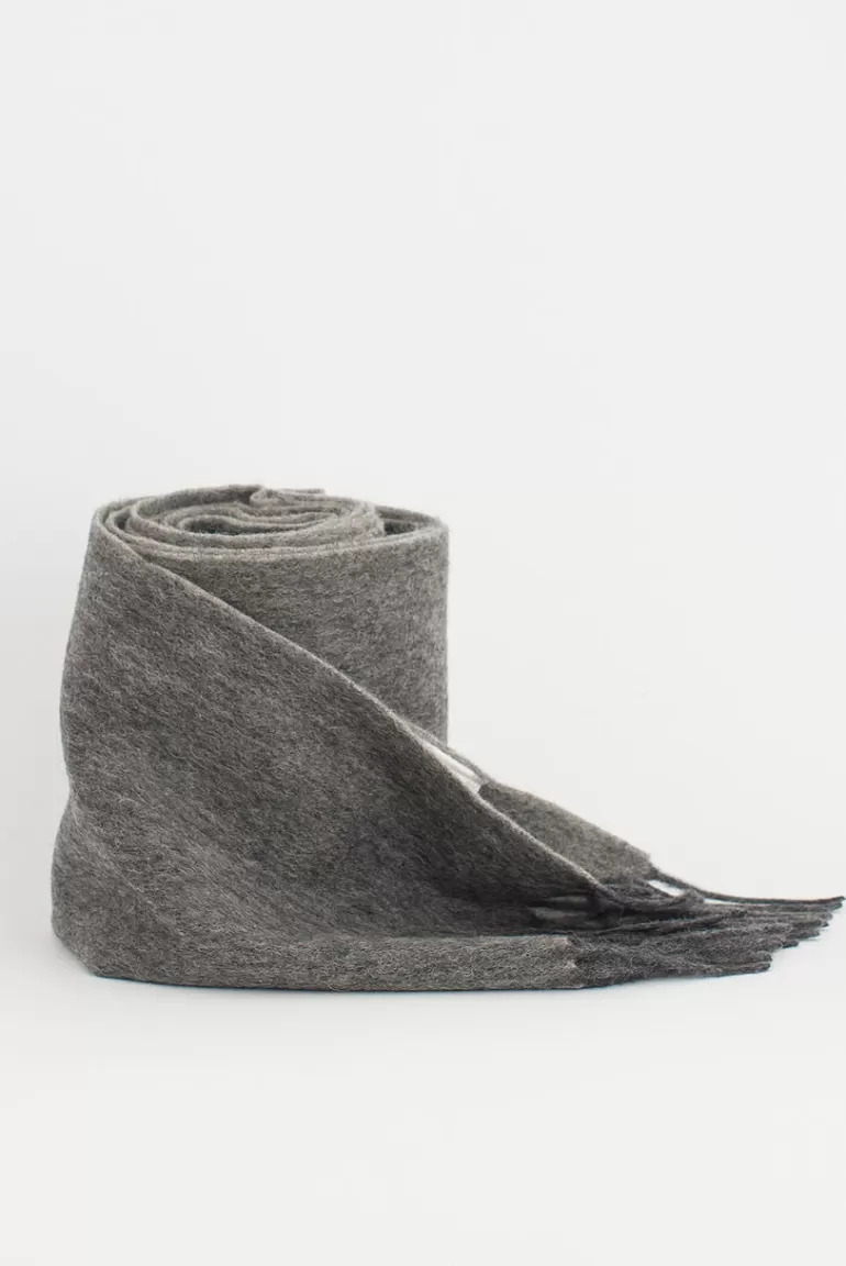 Women Olive Clothing Two Tone Wool Scarf, Grey