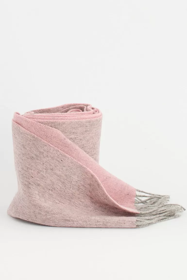 Women Olive Clothing Two Tone Wool Scarf, Pink