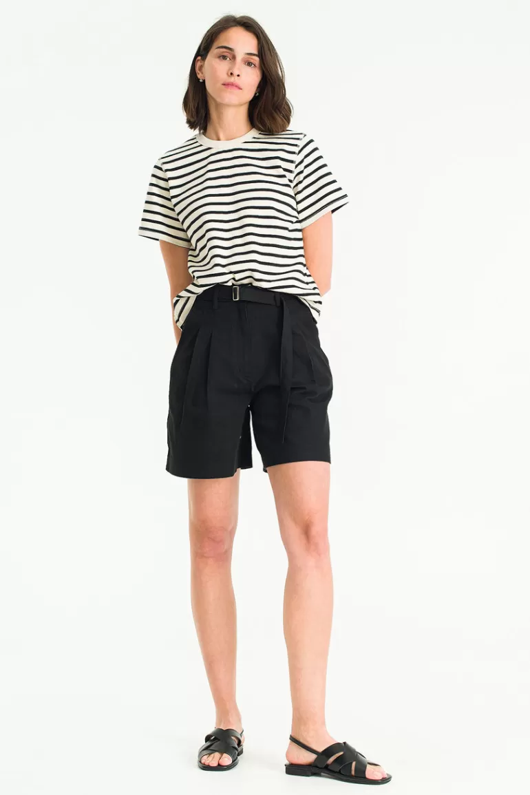 Women Olive Clothing Zadie Belted Short, Black