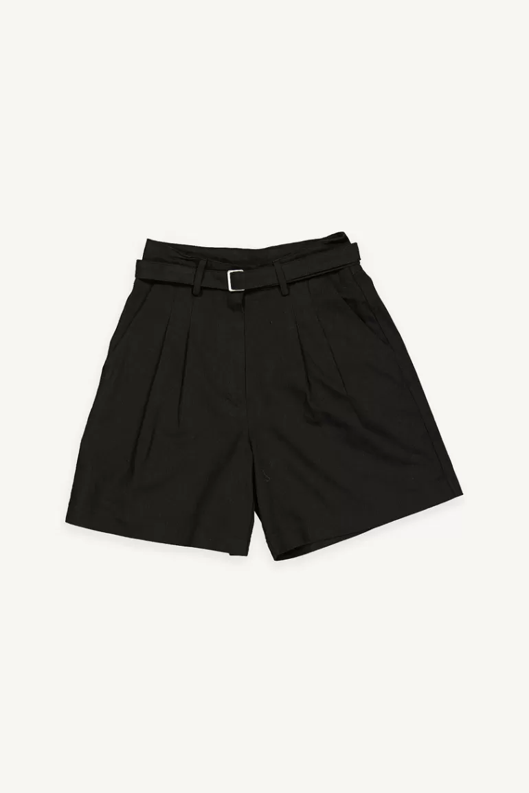 Women Olive Clothing Zadie Belted Short, Black