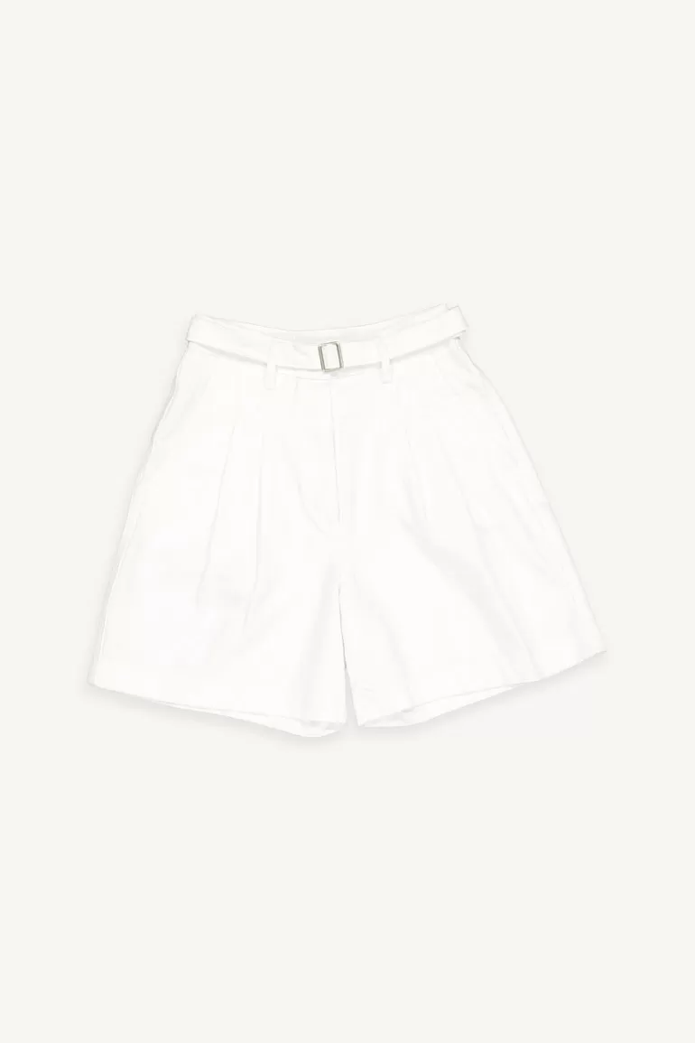 Women Olive Clothing Zadie Belted Short, White